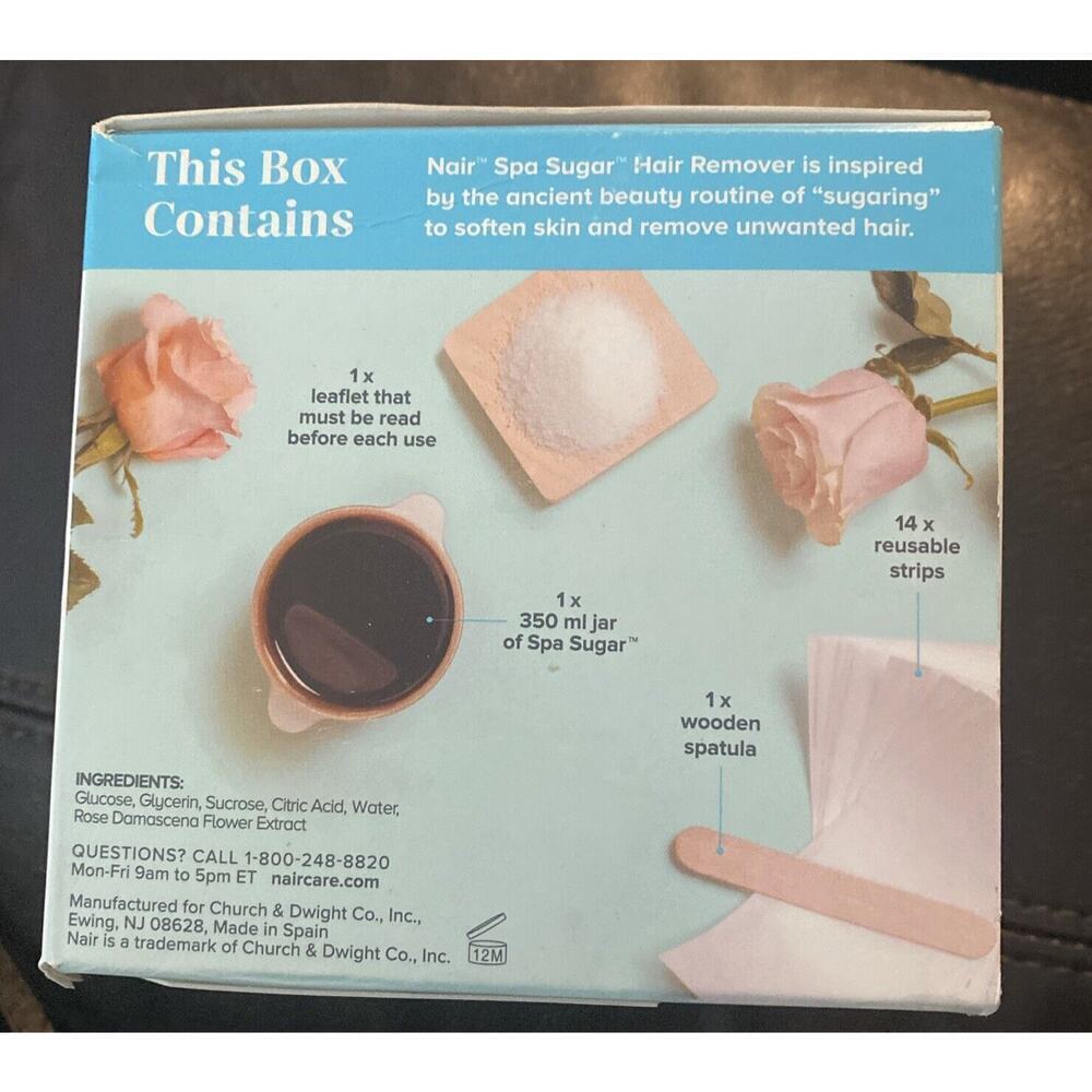 Nair Spa Sugar Hair Remover Kit, 3 Full Body Applications, 11.8 oz - Picture 5 of 6